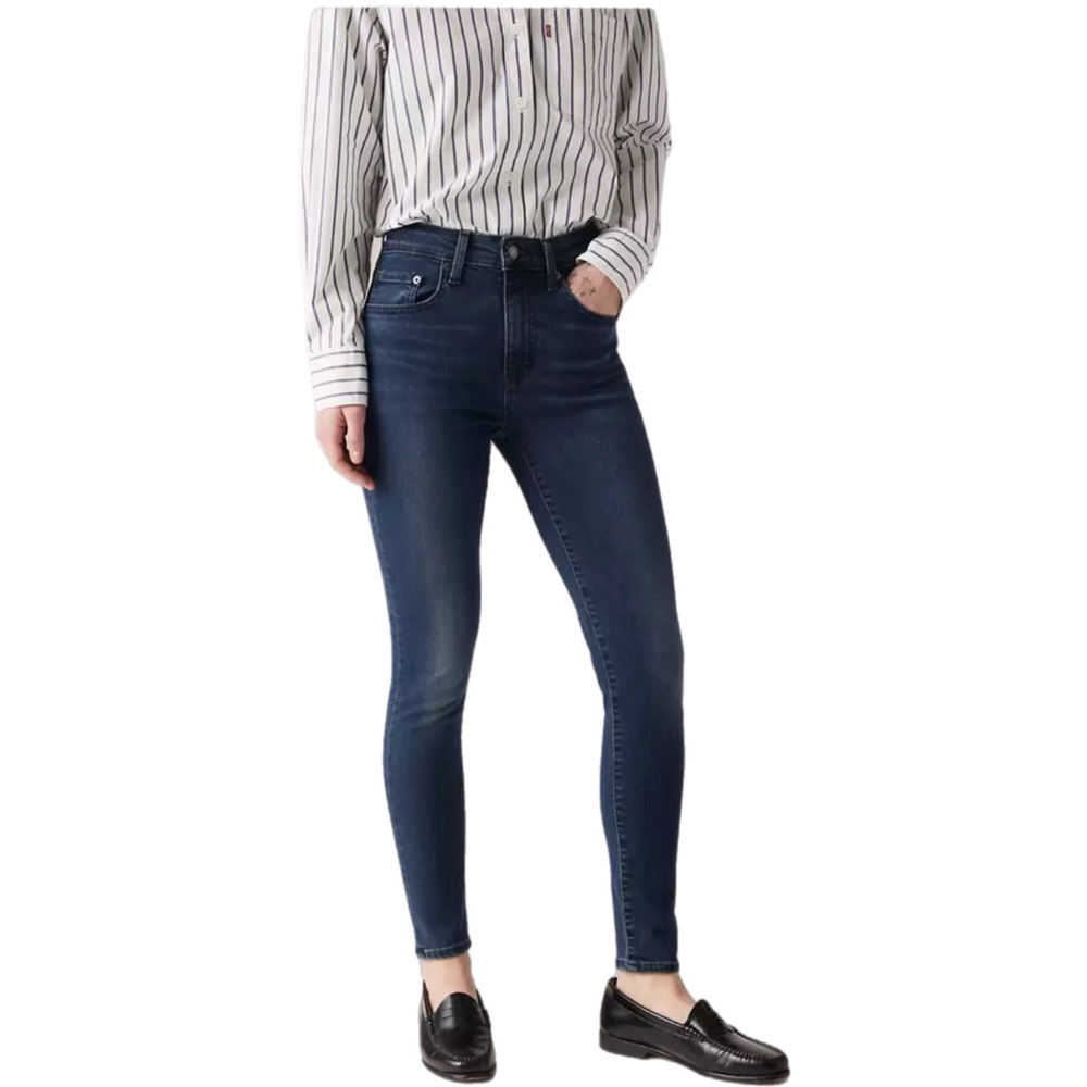 Levi's 721 High Rise Skinny Premium Dark Skinny Jeans